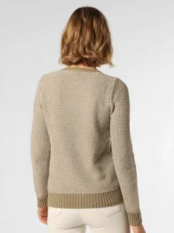 Marie Lund Fijngebreide Truien Trui Dames Riet / Wit -Marie Lund Winkel 007992eff2b8a783a00dafa9684e19d8