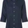 Marie Lund Blouses Met Korte Mouw Blouse Rihab Dames Indigo -Marie Lund Winkel 062a2add4c78ca607386c613decfacb7