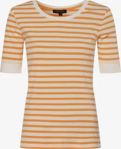 Marie Lund Winkel 10 Marie Lund T-shirts Shirt Dames Ecru / Oranje