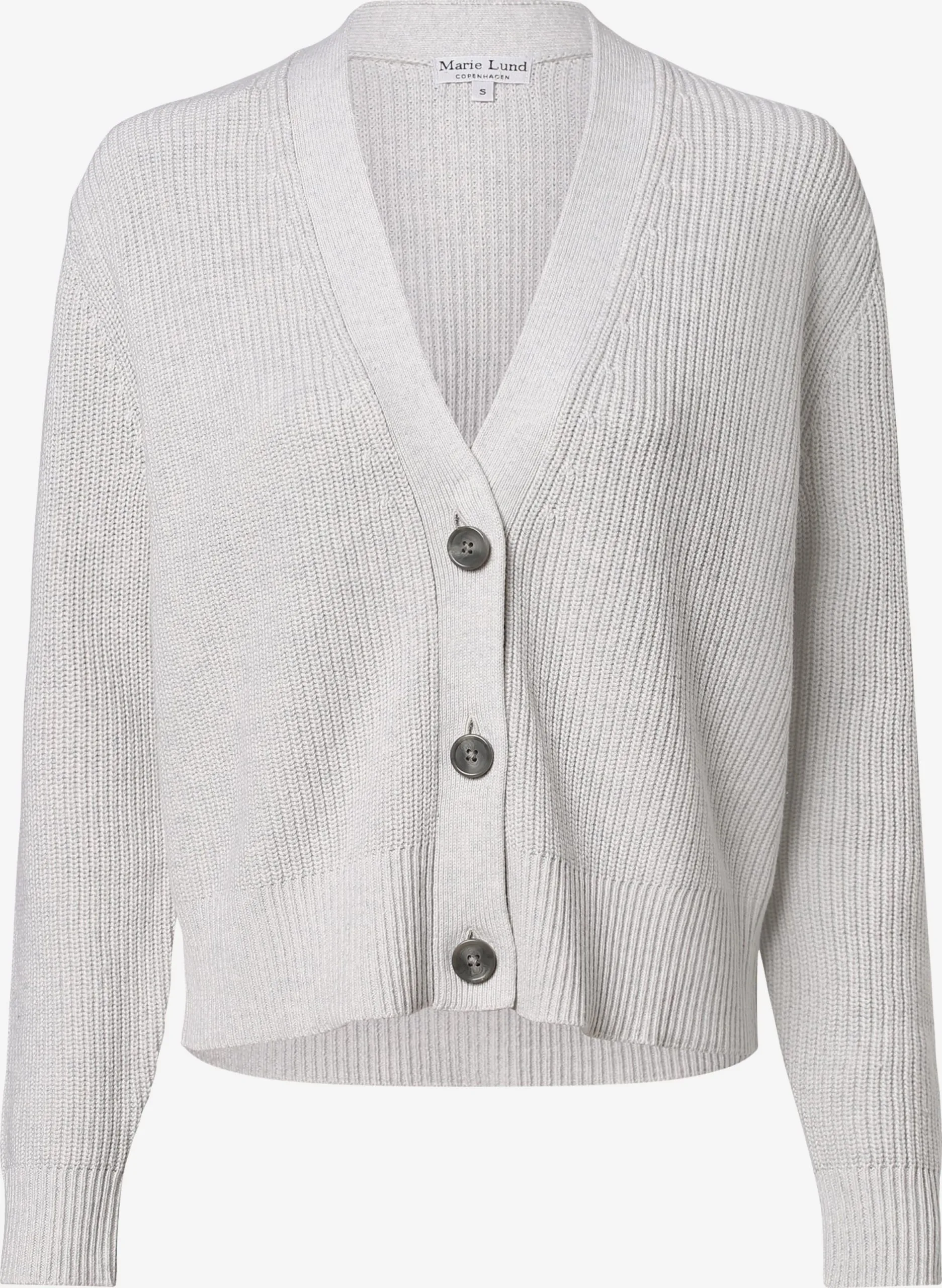 Marie Lund Vesten Gebreid Vest Dames Lichtgrijs 3 Marie Lund Vesten Gebreid Vest Dames Lichtgrijs