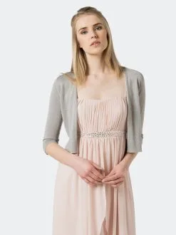 Marie Lund Boleros Bolero Dames Zilvergrijs