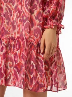 Marie Lund Mini Jurken Jurk Dames Oranje / Rood -Marie Lund Winkel 244e51704c3c7cf5bb24d7b2d956fa2e