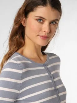 Marie Lund Vesten Gebreid Vest Dames Lichtblauw / Wit -Marie Lund Winkel 4608c3cd23ed7b1e1110738ad3724a10