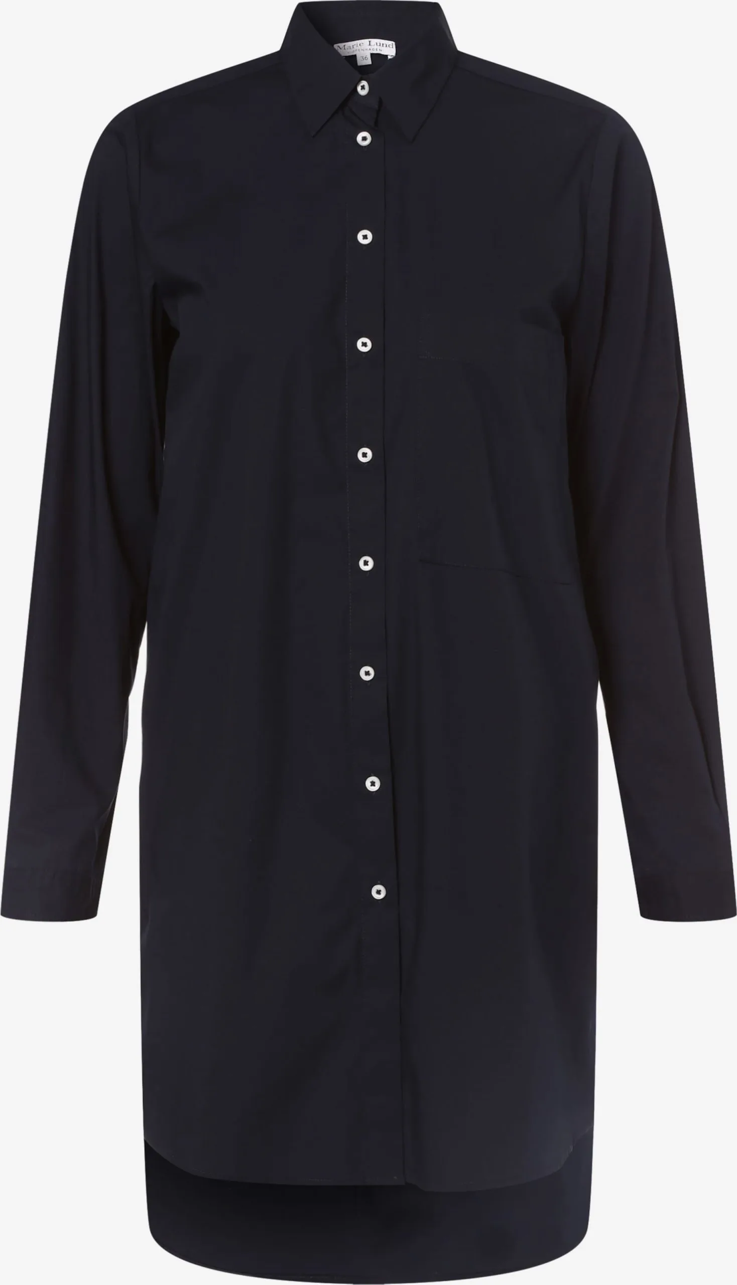 Marie Lund Lange Blouses Blouse Dames Marine 3 Marie Lund Lange Blouses Blouse Dames Marine