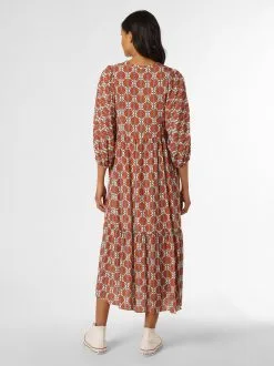 Marie Lund Midi Jurken Jurk Dames Bruin -Marie Lund Winkel 71fae26d188004c3ed1cd32b0beb3bec