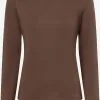 Marie Lund Longsleeves Shirt Dames Bruin -Marie Lund Winkel 7ab759efd200557673ca347bbb87b01a
