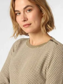 Marie Lund Fijngebreide Truien Trui Dames Riet / Wit -Marie Lund Winkel 7eda2c82f814dc22a63bf9700fbc64e6