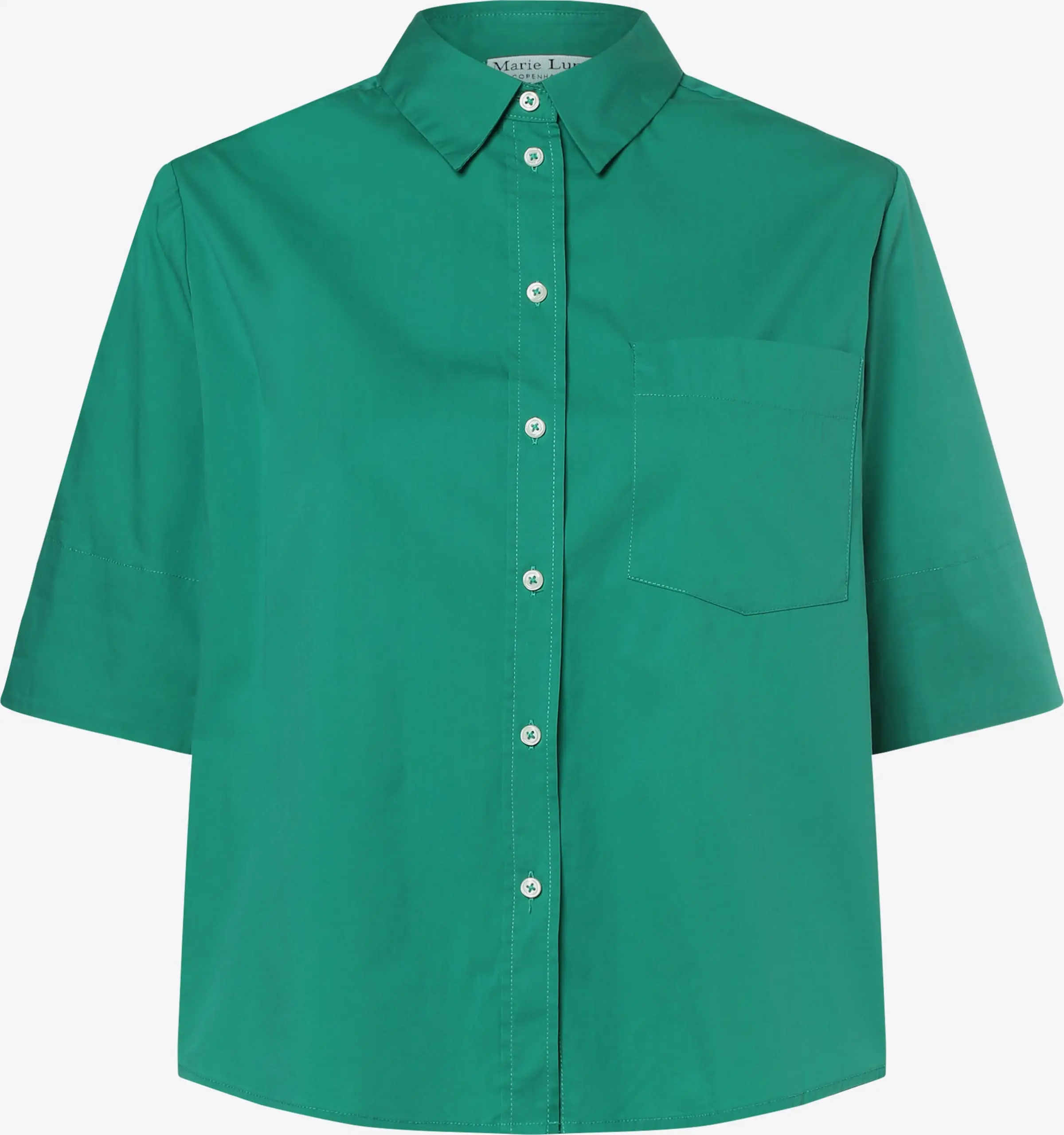 Marie Lund Blouses Met Korte Mouw Blouse Dames Groen 2 Marie Lund Blouses Met Korte Mouw Blouse Dames Groen