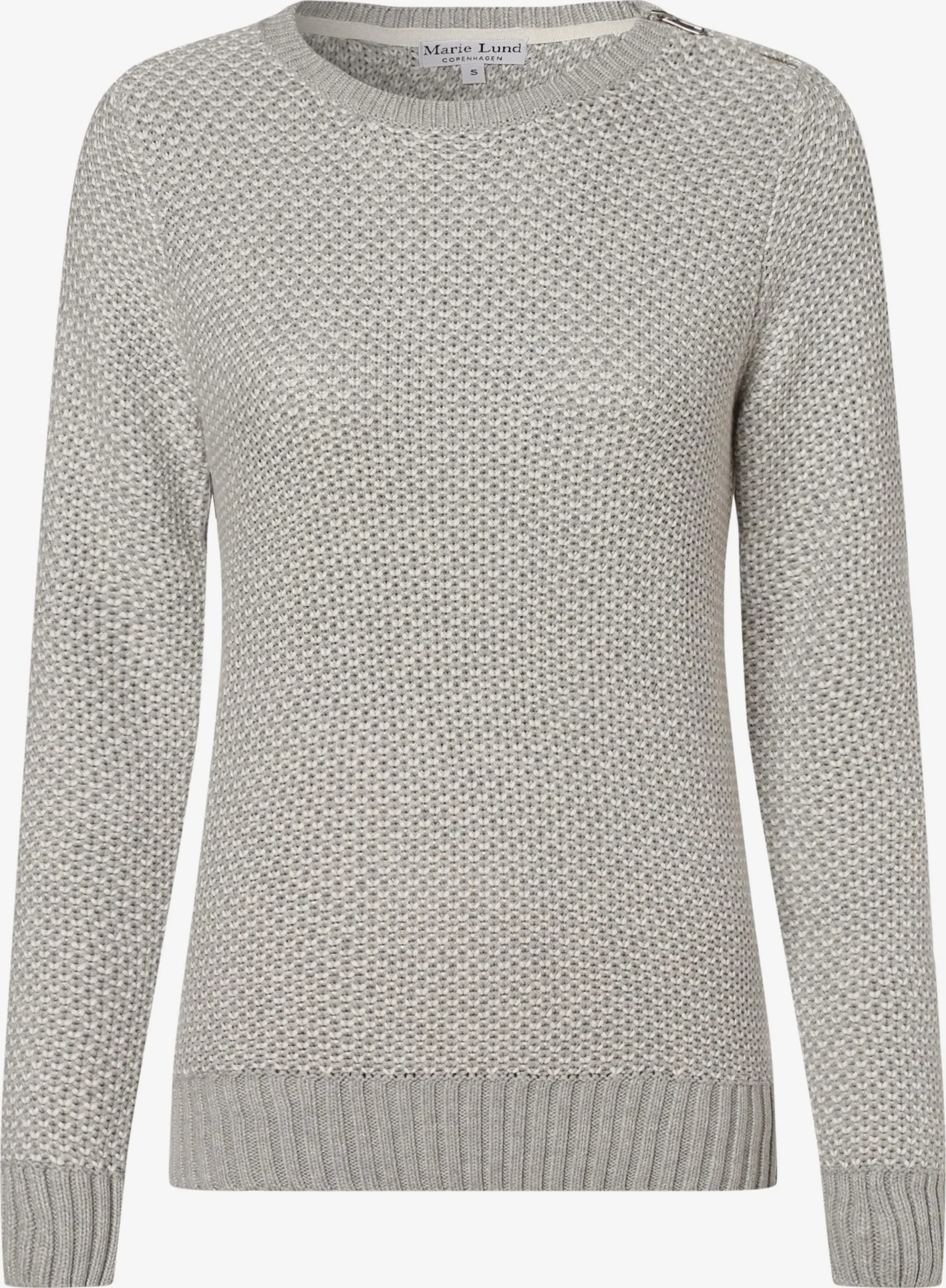 Marie Lund Fijngebreide Truien Trui Dames Grijs 3 Marie Lund Fijngebreide Truien Trui Dames Grijs