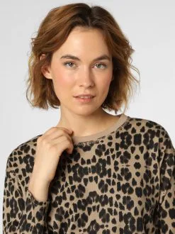 Marie Lund Longsleeves Shirt Dames Beige / Zwart -Marie Lund Winkel a890627cc504b54ea578b095d3a9243e