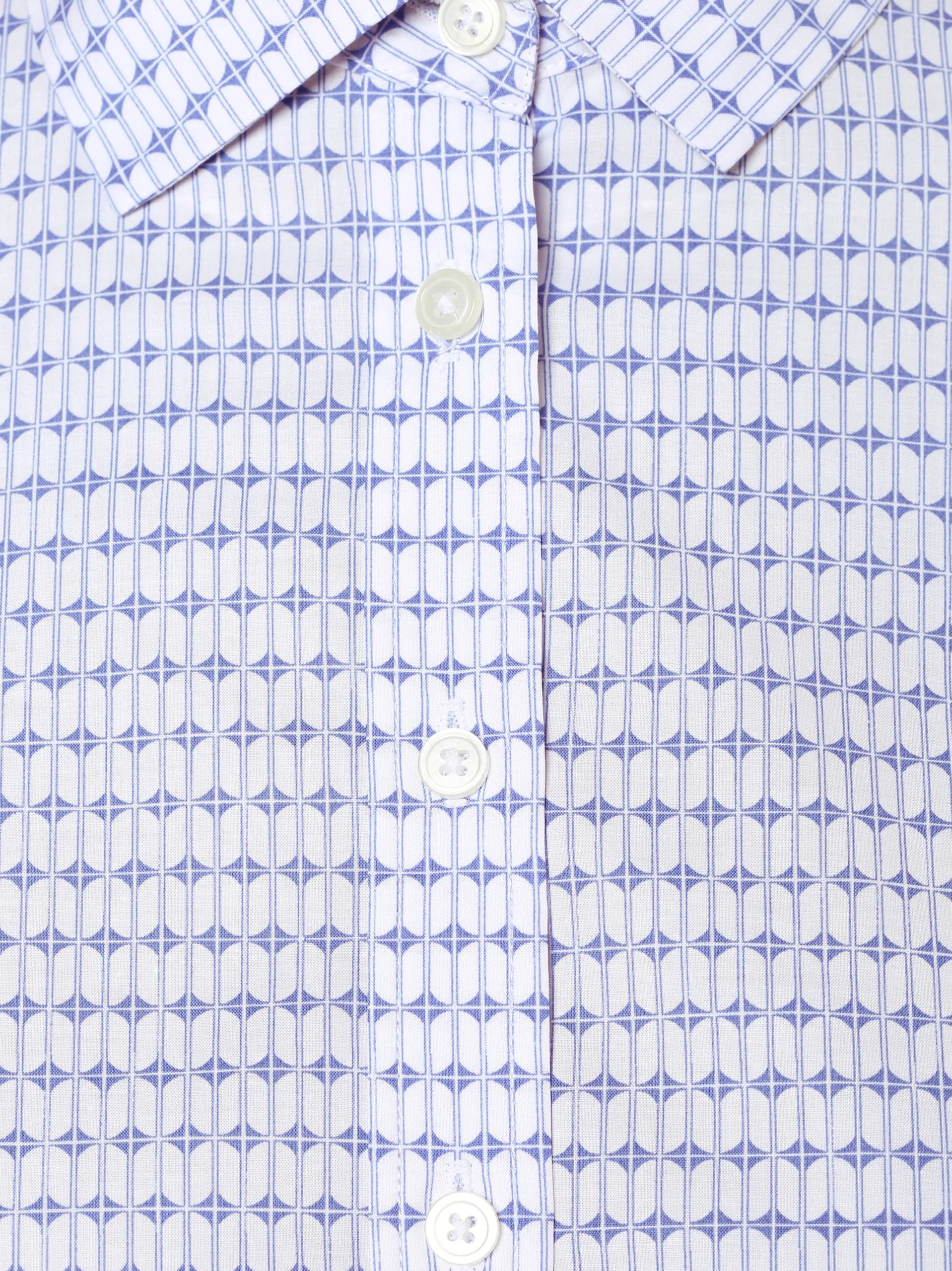 Marie Lund Overhemden Blouse Dames Blauw / Wit 5 Marie Lund Overhemden Blouse Dames Blauw / Wit - Afbeelding 3