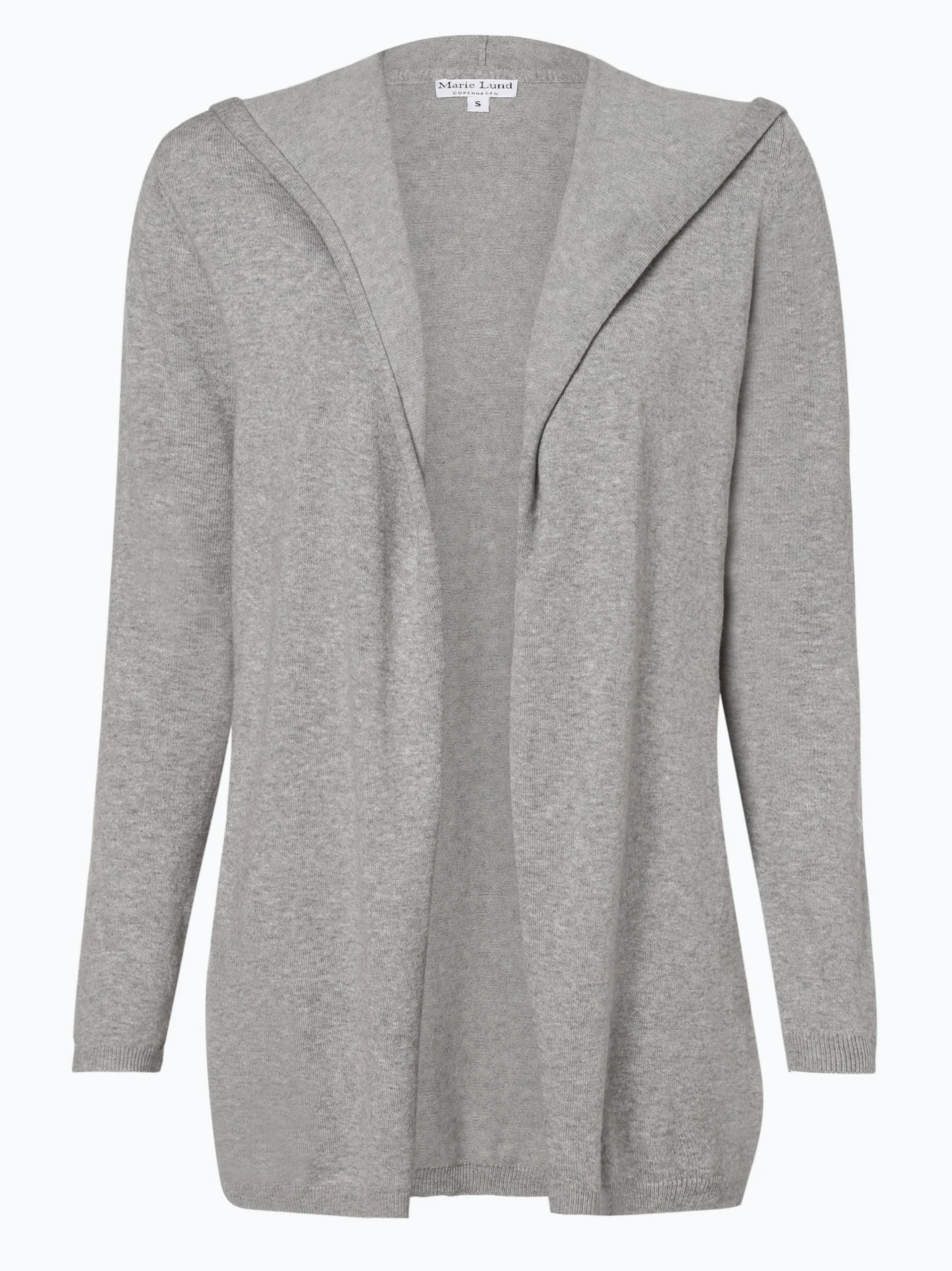 Marie Lund Vesten Gebreid Vest Dames Grijs Gemêleerd 3 Marie Lund Vesten Gebreid Vest Dames Grijs Gemêleerd