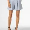 Marie Lund Shorts Regular Bandplooibroek Dames Lichtblauw -Marie Lund Winkel cd03b489fc01d465e5110b958099fccd
