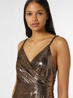 Marie Lund Avondjurken Avondjurk Dames Bruin -Marie Lund Winkel d44f3e3f9d23c103672c74345c03681c