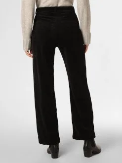 Marie Lund Ribbroeken Flared Broek Dames Zwart -Marie Lund Winkel d644ca3ea163475e915b85a42277c2db