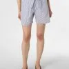 Marie Lund Shorts Regular Bandplooibroek Dames Blauw -Marie Lund Winkel dc06135486e9786abfd4f07087173075
