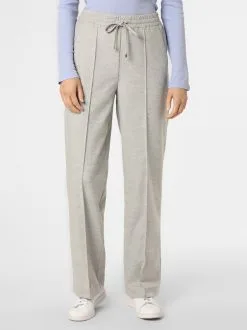 Marie Lund Pantalons Loosefit Broek Dames Lichtgrijs