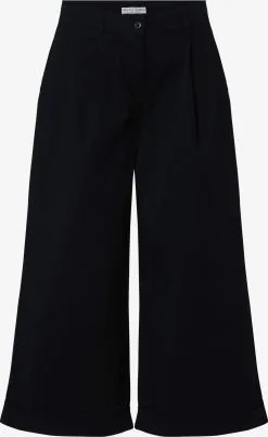 Marie Lund Bandplooibroeken Flared Bandplooibroek Dames Marine