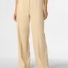 Marie Lund Bandplooibroeken Wide Leg Bandplooibroek Dames Lichtbeige -Marie Lund Winkel ea3106354d10bcbe4c44266d3be00898