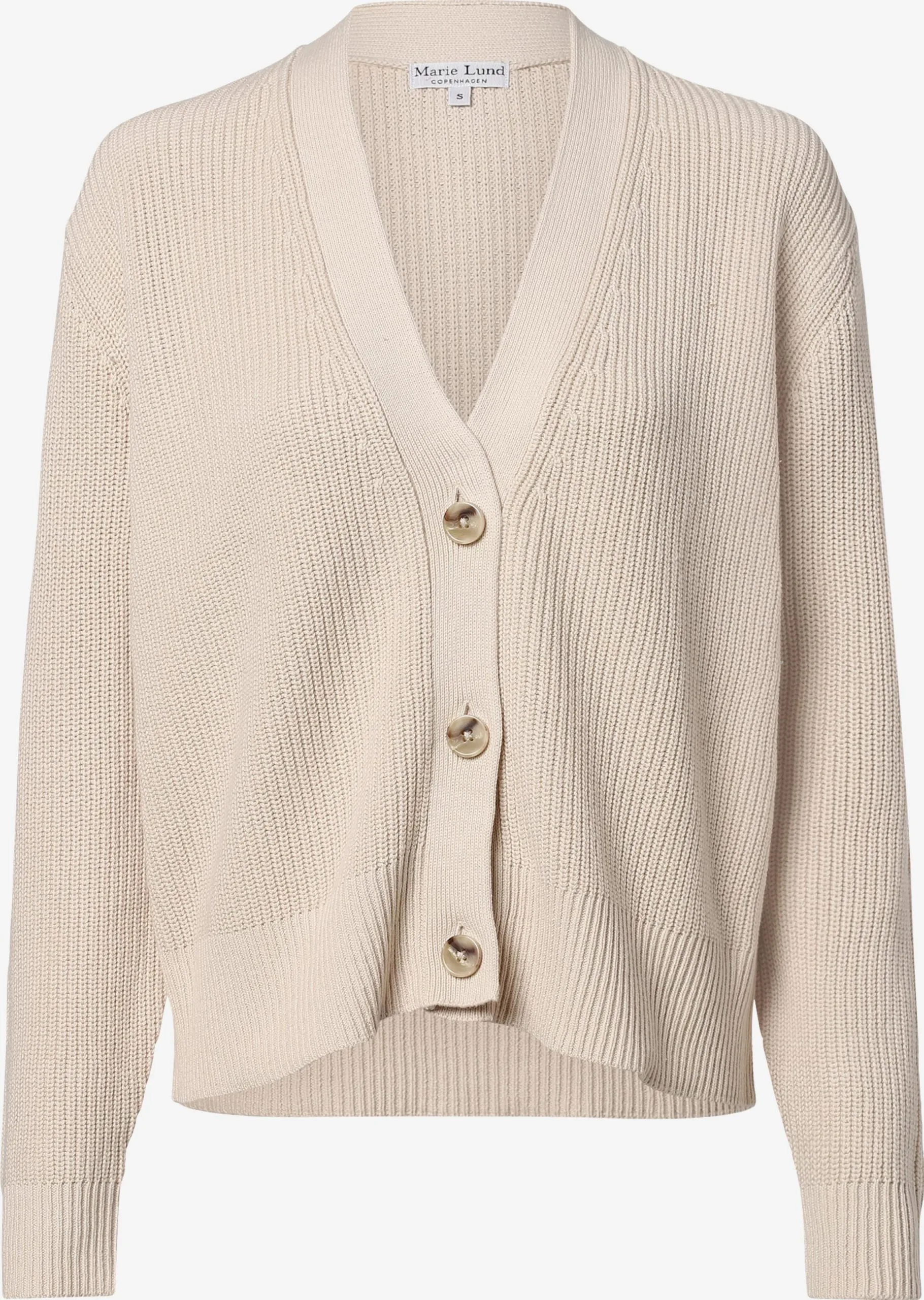 Marie Lund Vesten Gebreid Vest Dames Taupe 3 Marie Lund Vesten Gebreid Vest Dames Taupe