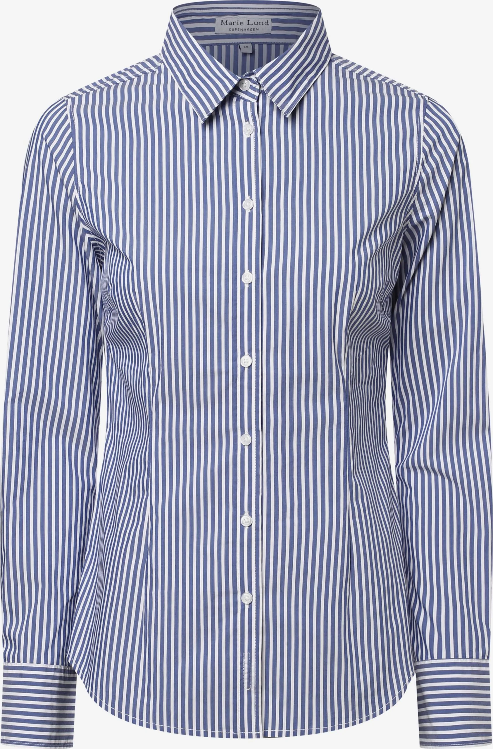 Marie Lund Overhemden Blouse Dames Indigo 3 Marie Lund Overhemden Blouse Dames Indigo